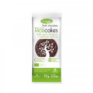 LESTELLO ORGANIC DARK CHOCOLATE RICE CAKES 72G